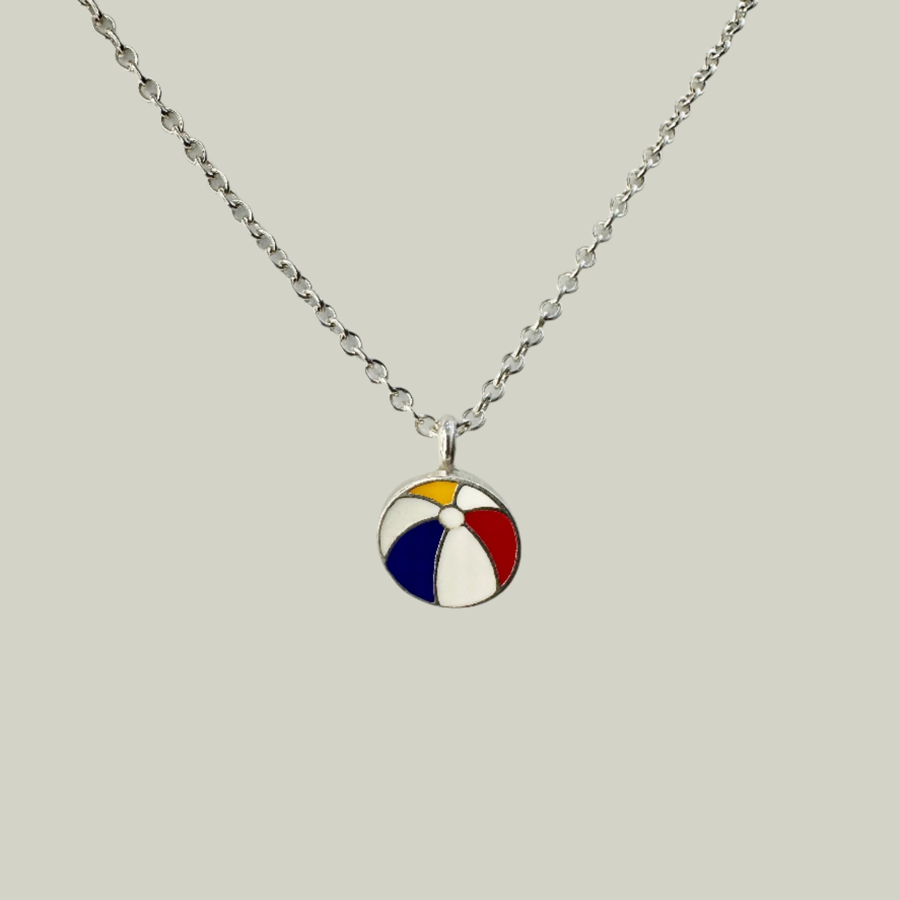 Beach ball necklace