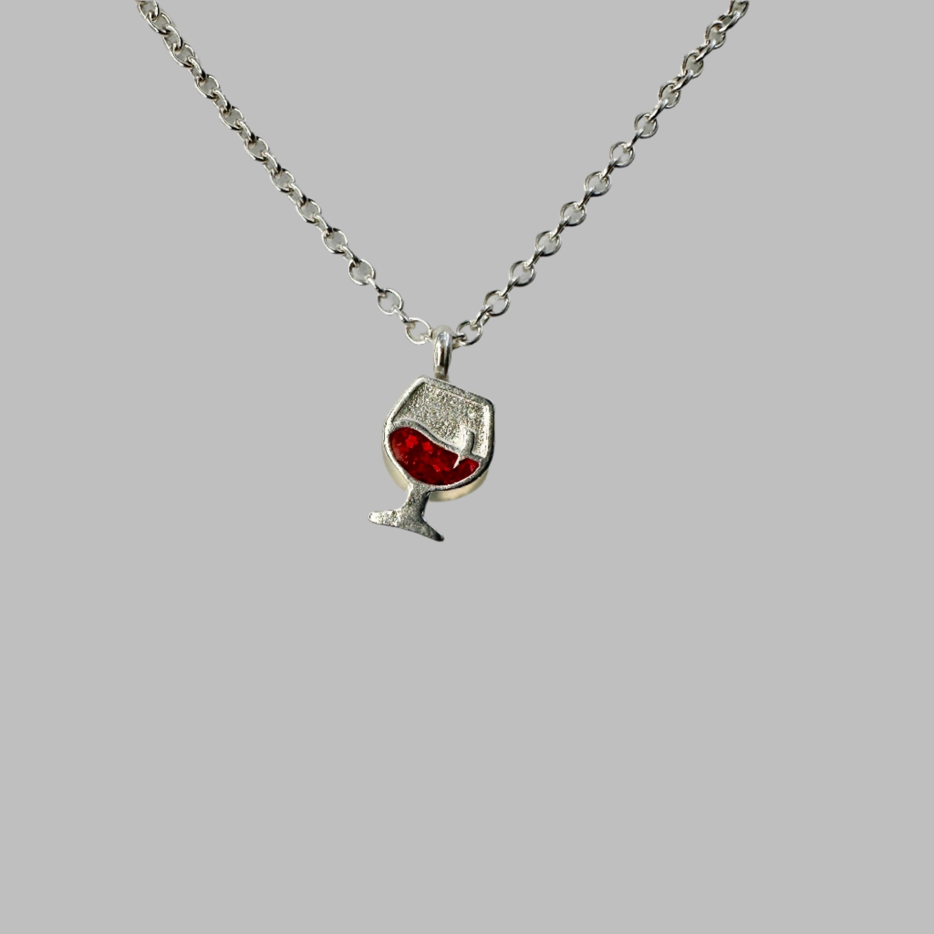 Wine glass, necklace