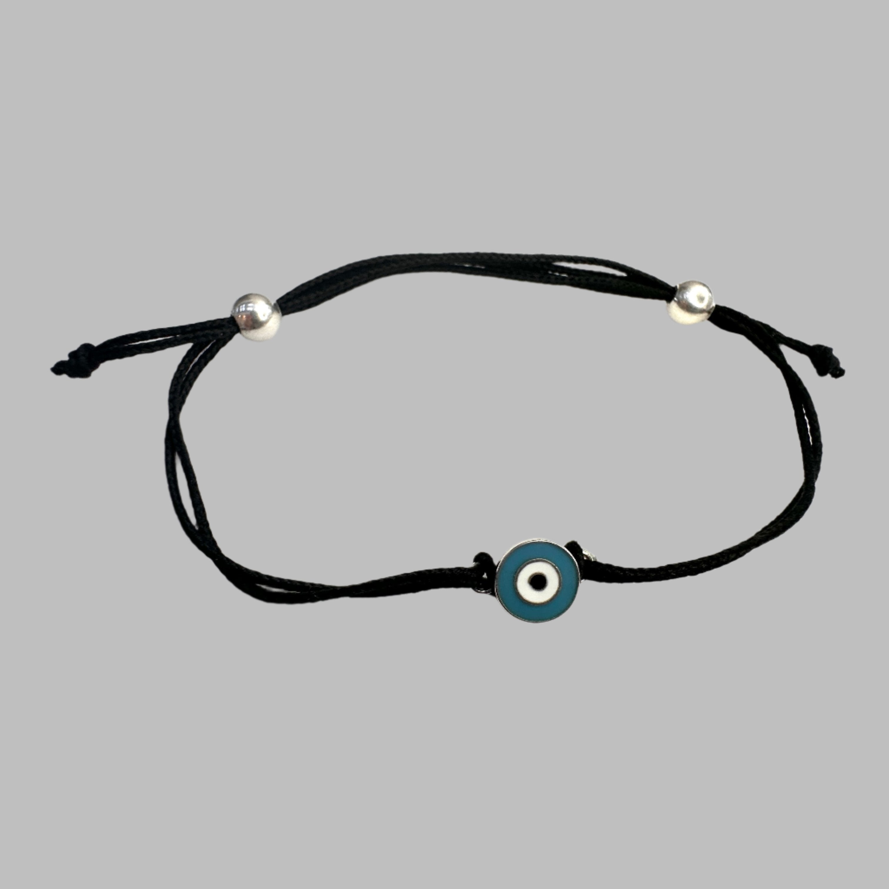 Evil eye cord bracelet