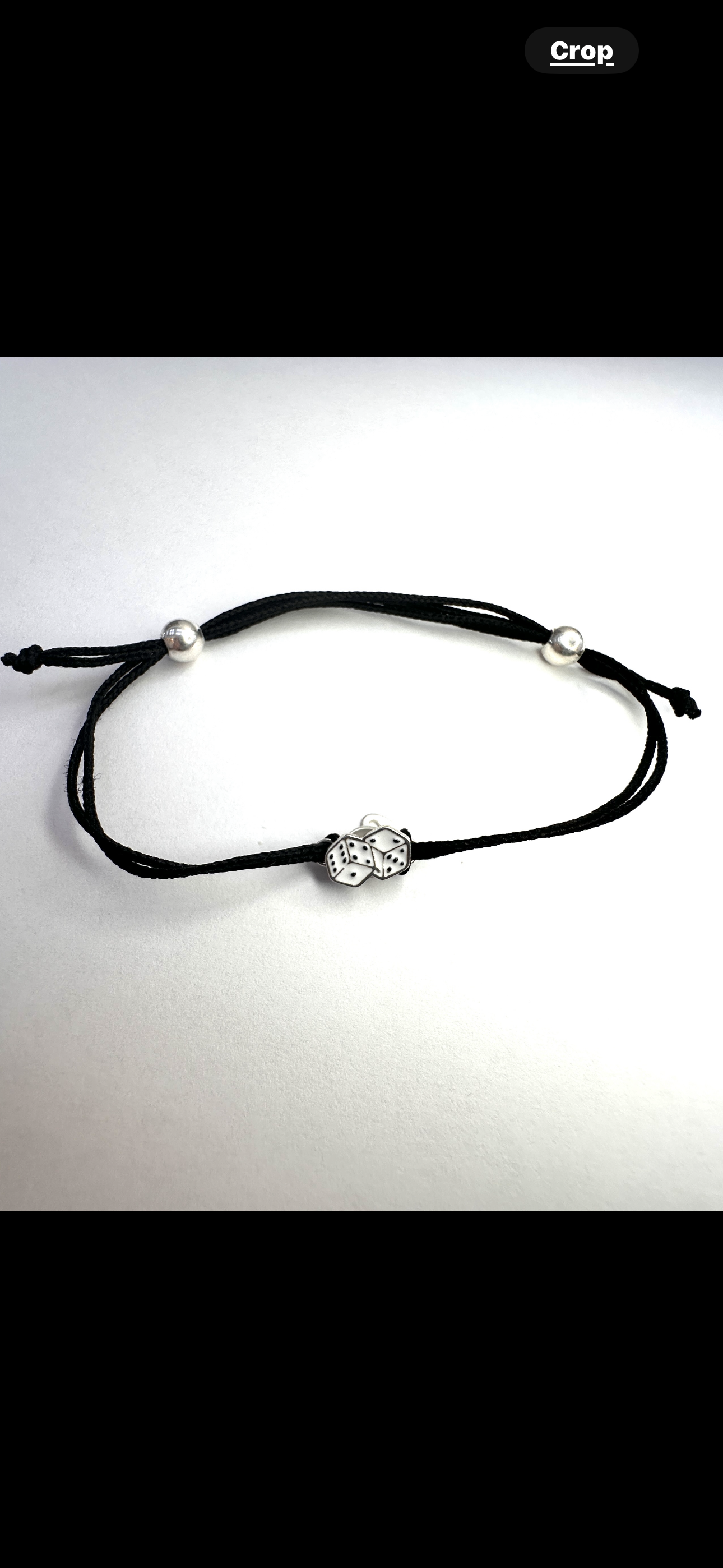 Dice cord bracelet