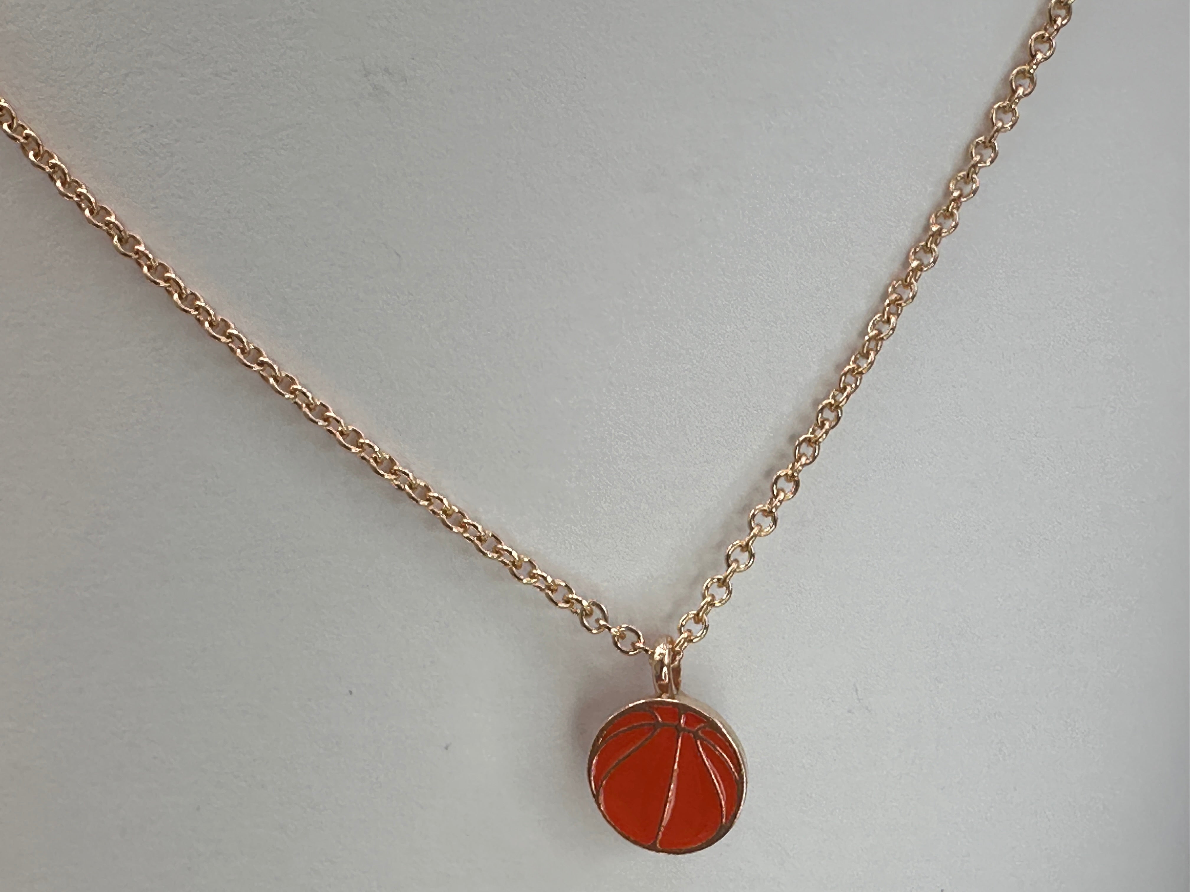 Basketball necklace