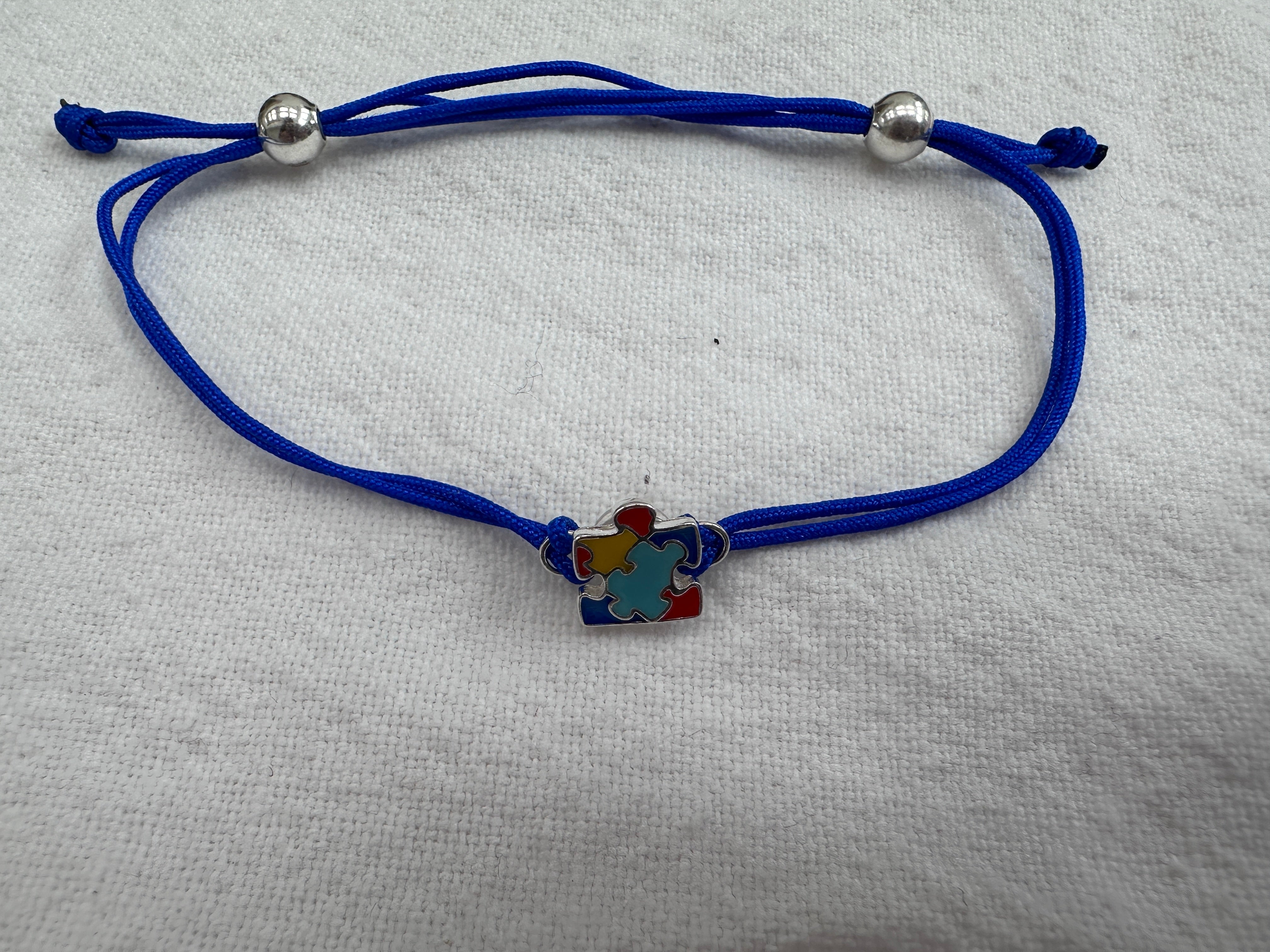 Autism cord bracelet